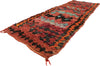 3 x 7 Vintage Red Talsint Moroccan Rug 21581