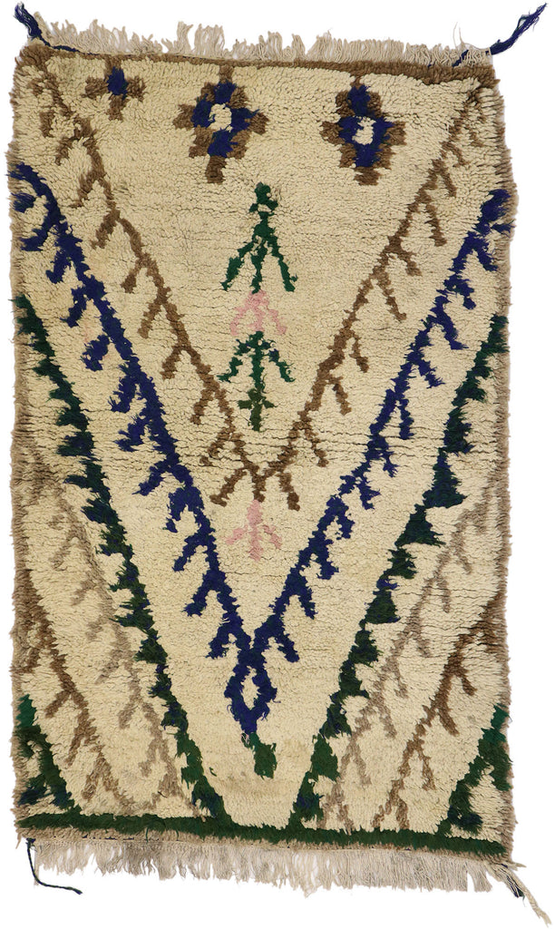 3 x 5 Vintage Moroccan Azilal Rug 21584