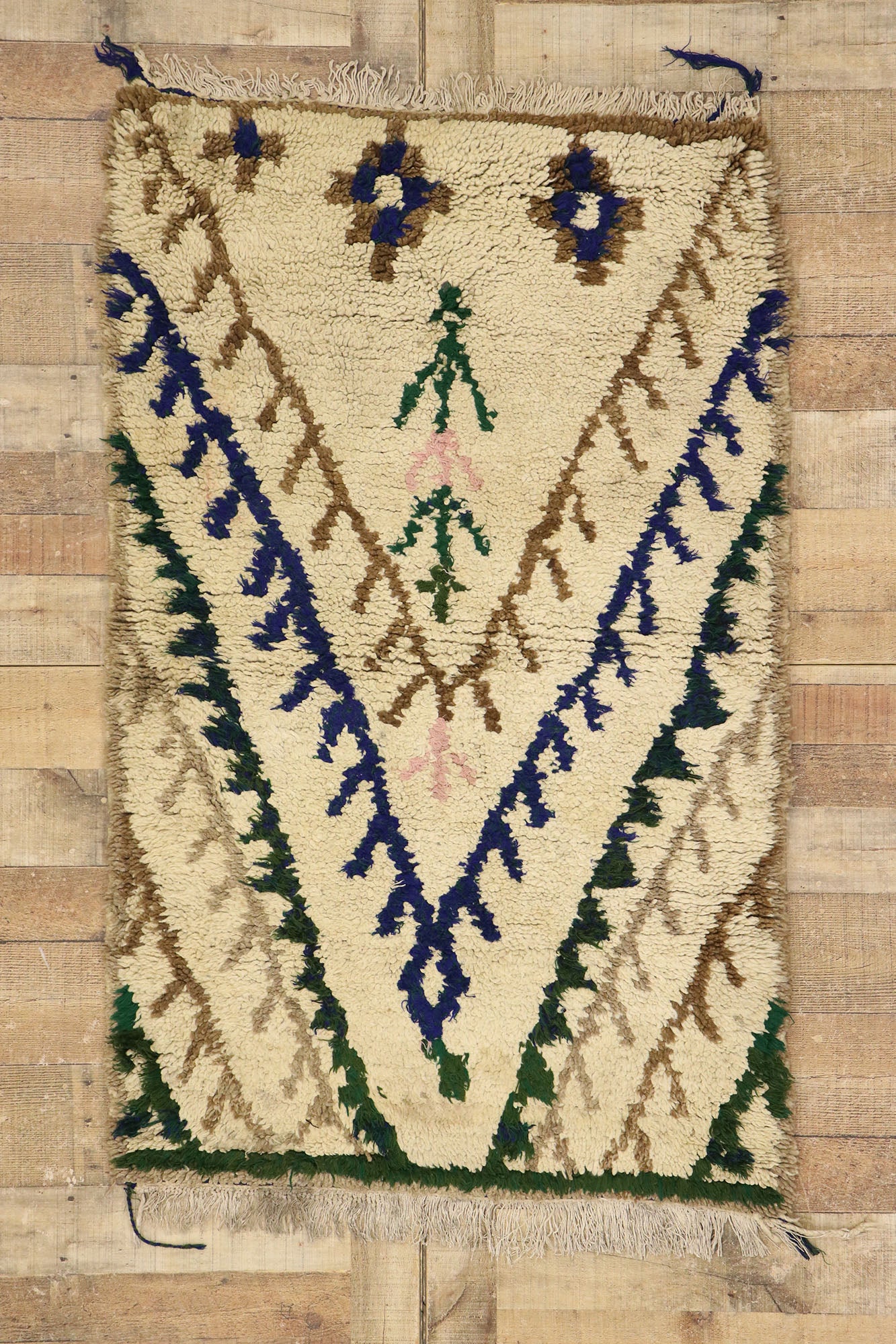 3 x 5 Vintage Moroccan Azilal Rug 21584