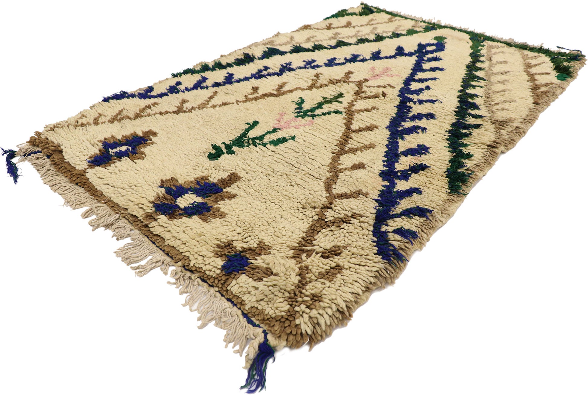 3 x 5 Vintage Moroccan Azilal Rug 21584