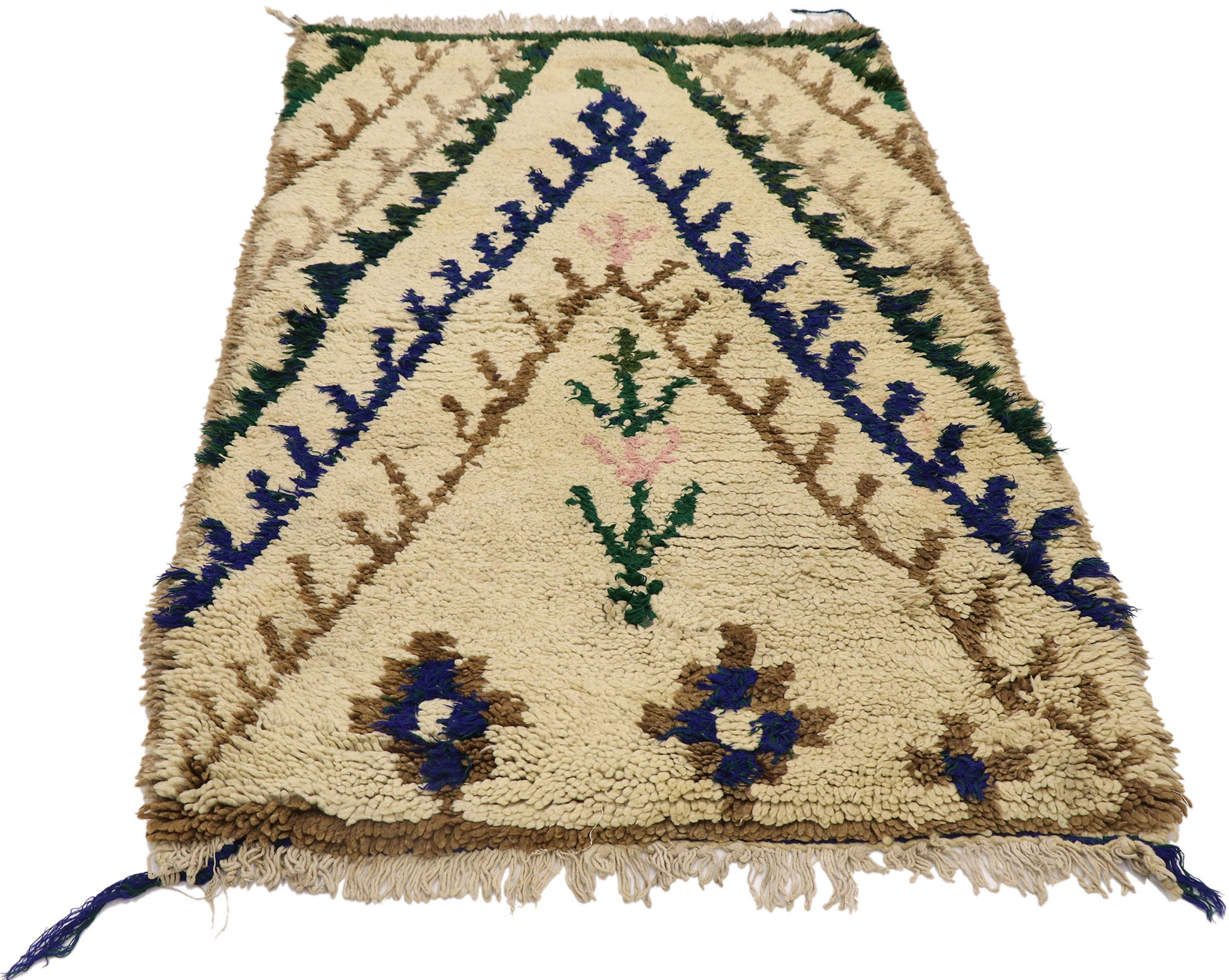 3 x 5 Vintage Moroccan Azilal Rug 21584