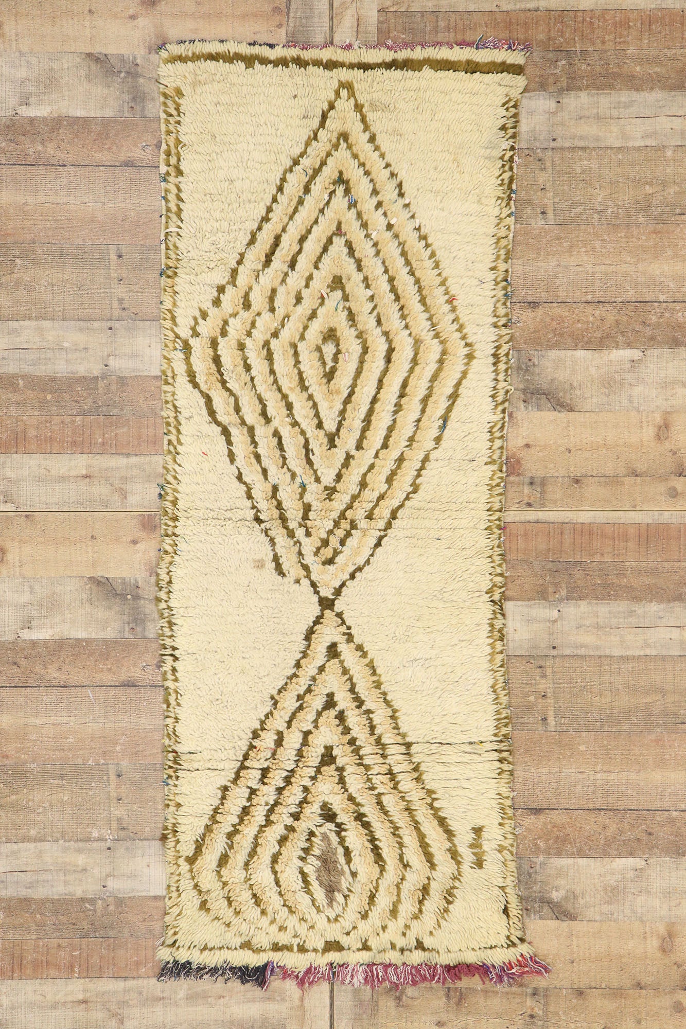 2 x 6 Vintage Boucherouite Moroccan Rag Rug 21585