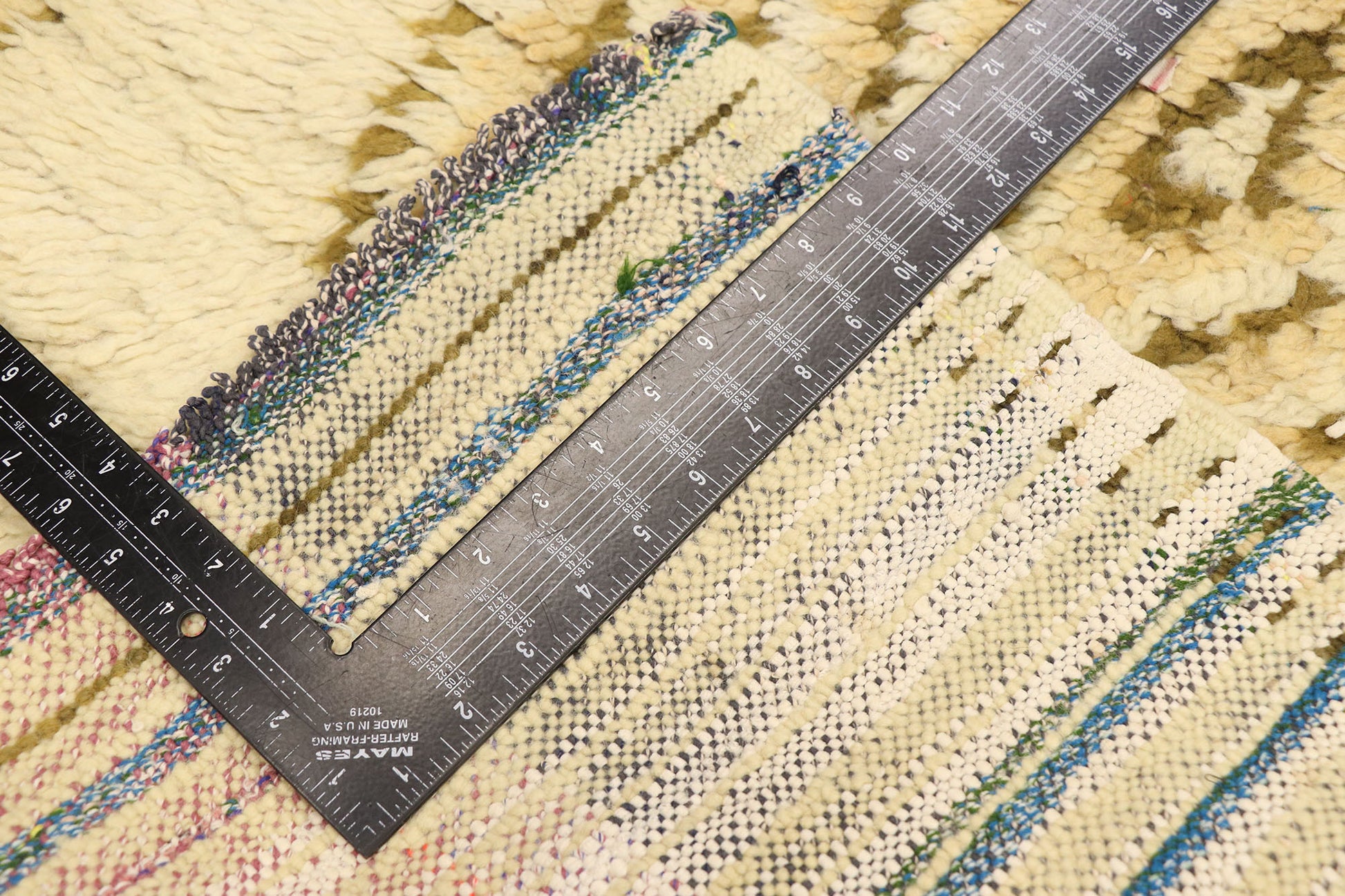 2 x 6 Vintage Boucherouite Moroccan Rag Rug 21585