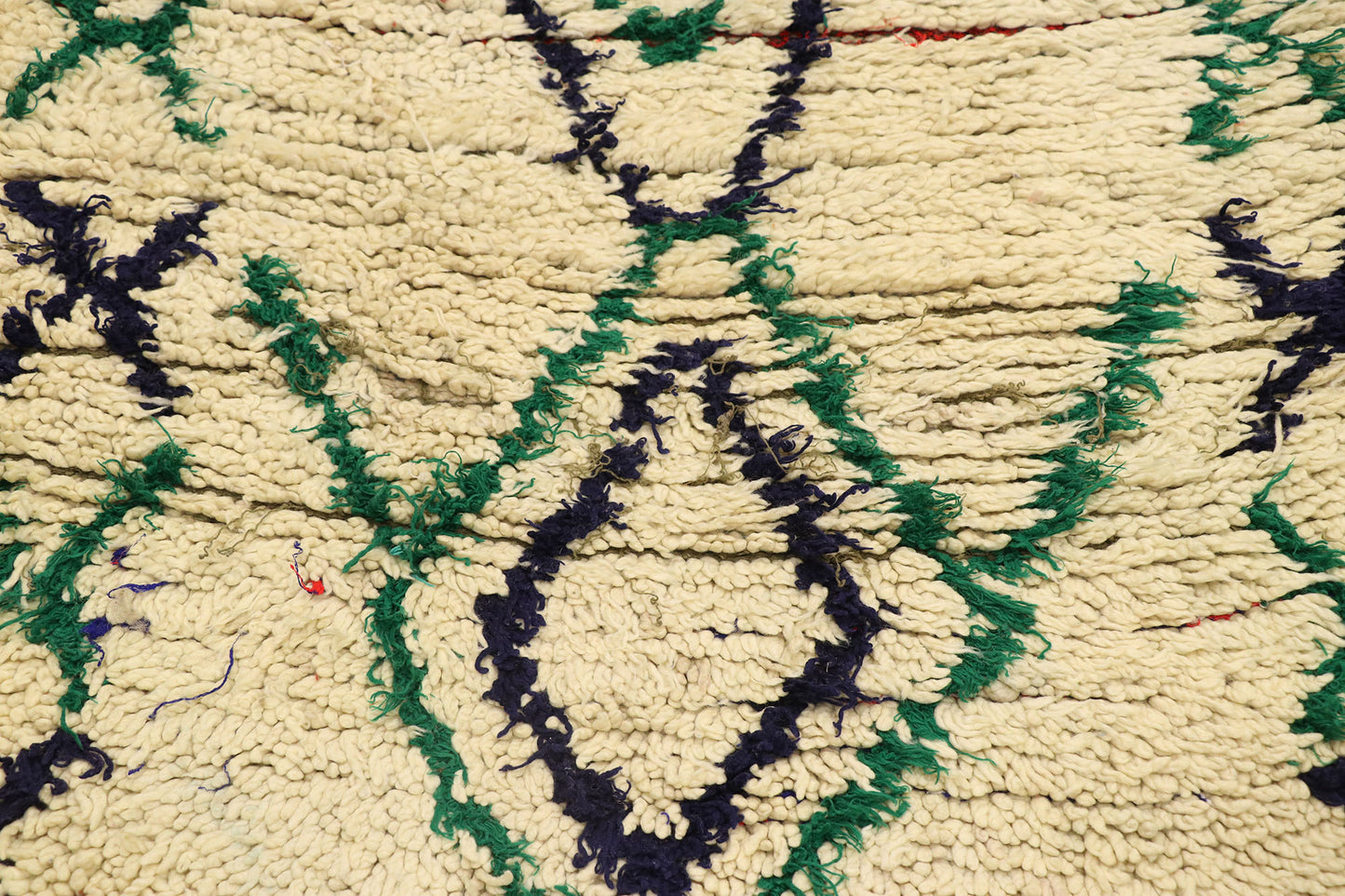 3 x 5 Vintage Moroccan Boucherouite Rug 21590
