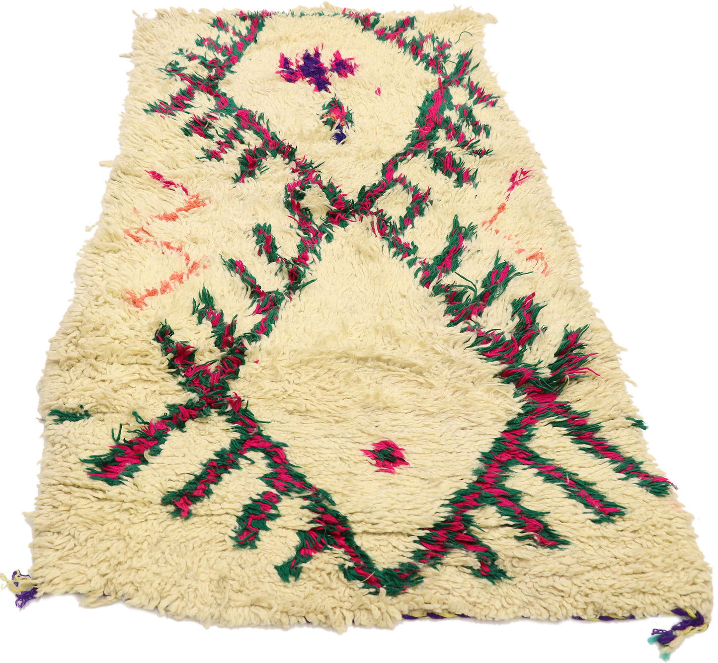 3 x 7 Vintage Moroccan Azilal Rug 21595