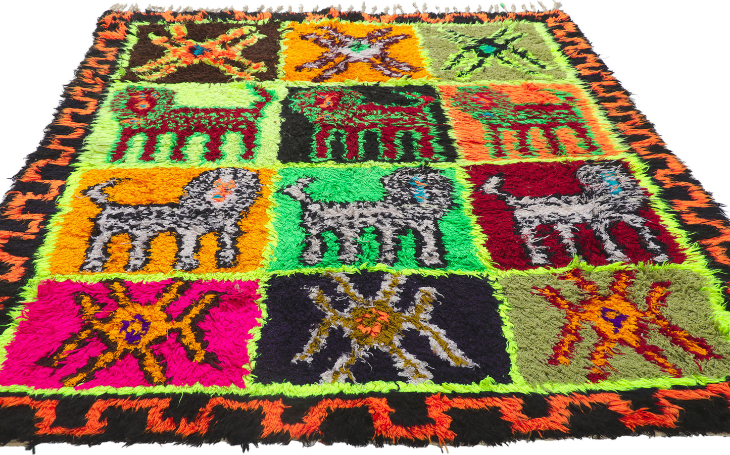 5 x 6 Vintage Moroccan Azilal Rug 21614