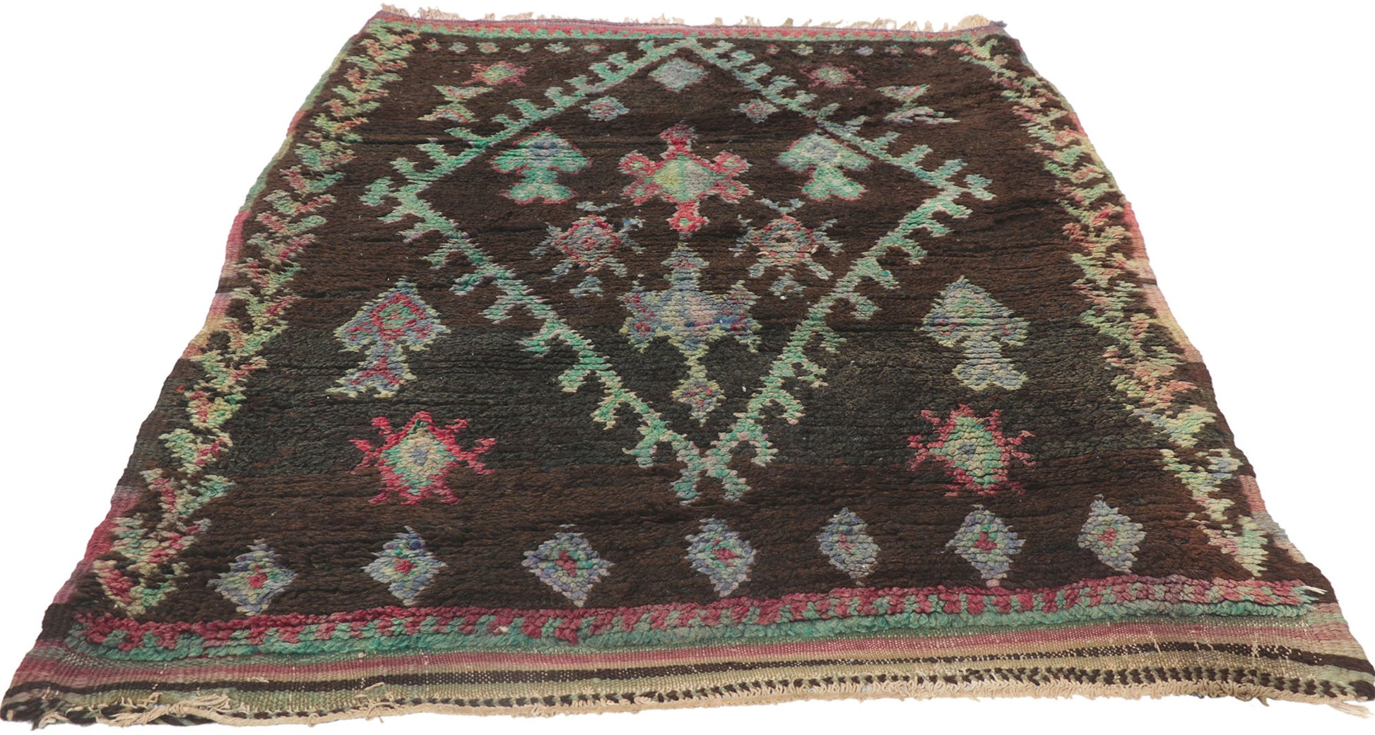 3 x 4 Vintage Moroccan Azilal Rug 21619