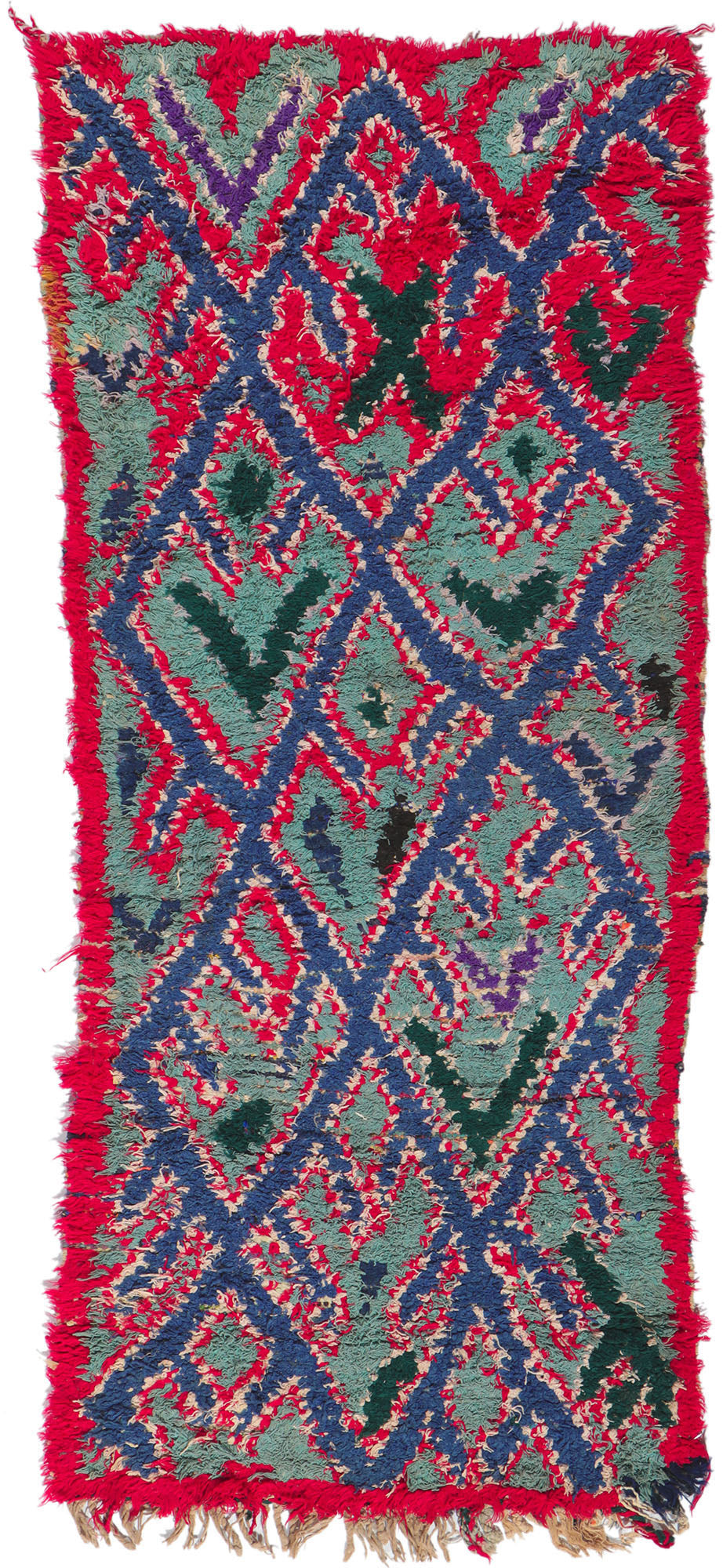 2 x 6 Vintage Moroccan Boucherouite Rug 21621