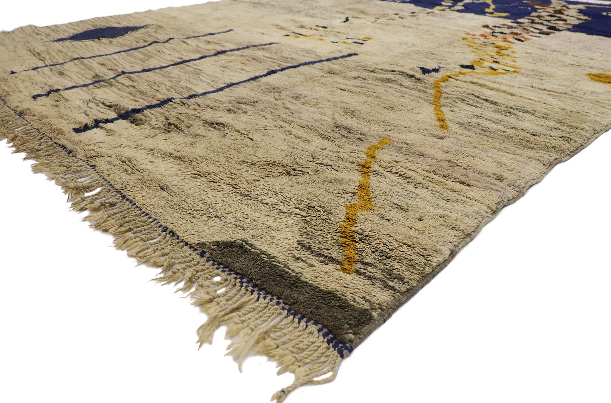 10 x 13 Modern Beni Mrirt Moroccan Rug 21642