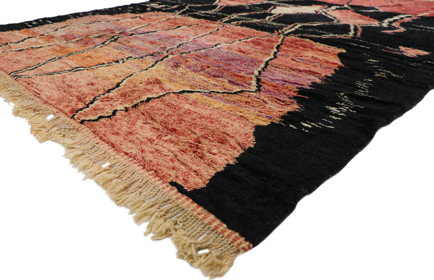 10 x 13 Modern Beni Mrirt Moroccan Rug 21648