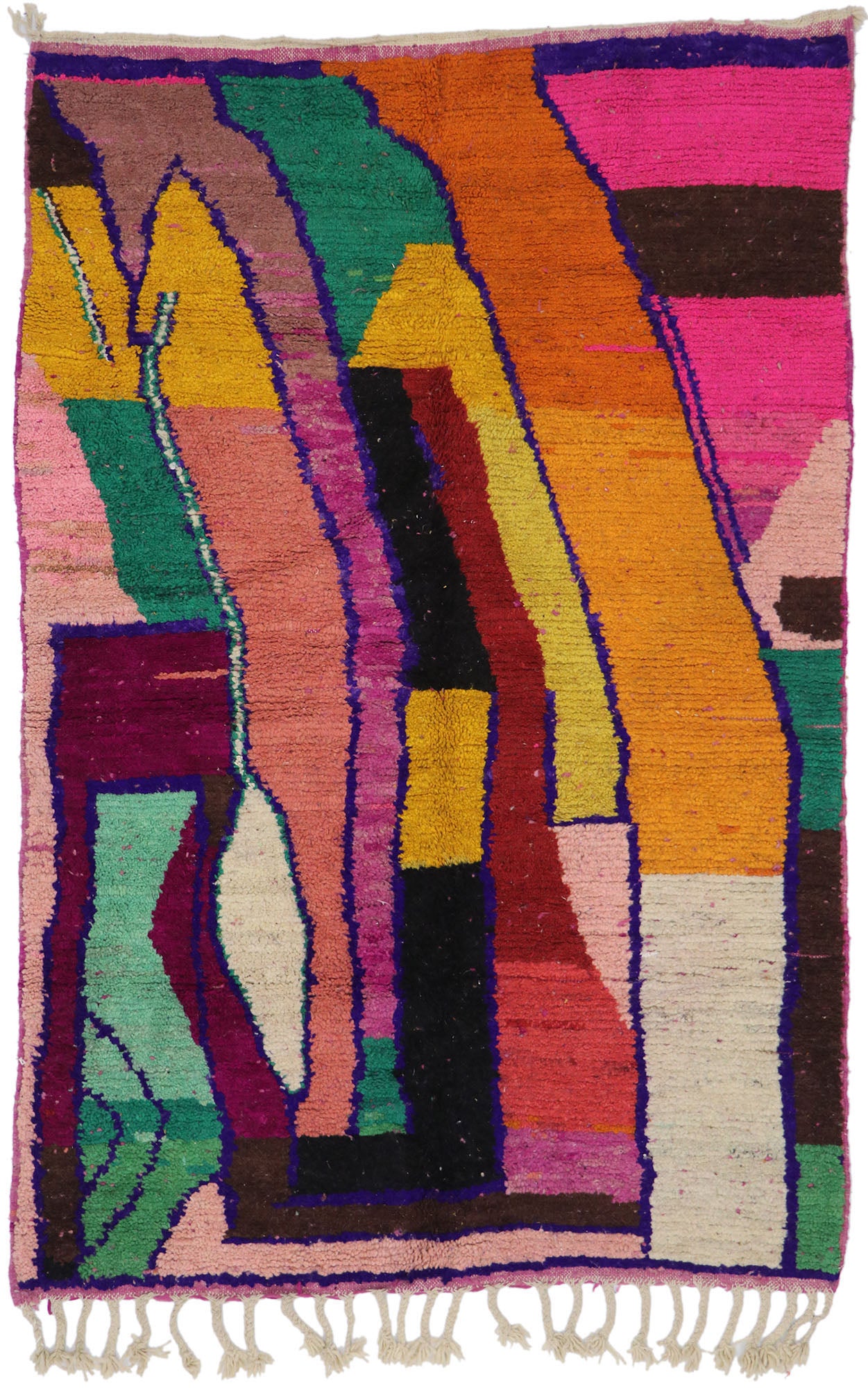 5 x 8 Vintage Boujad Moroccan Rug 21654