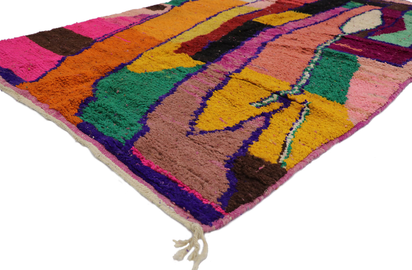 5 x 8 Vintage Boujad Moroccan Rug 21654