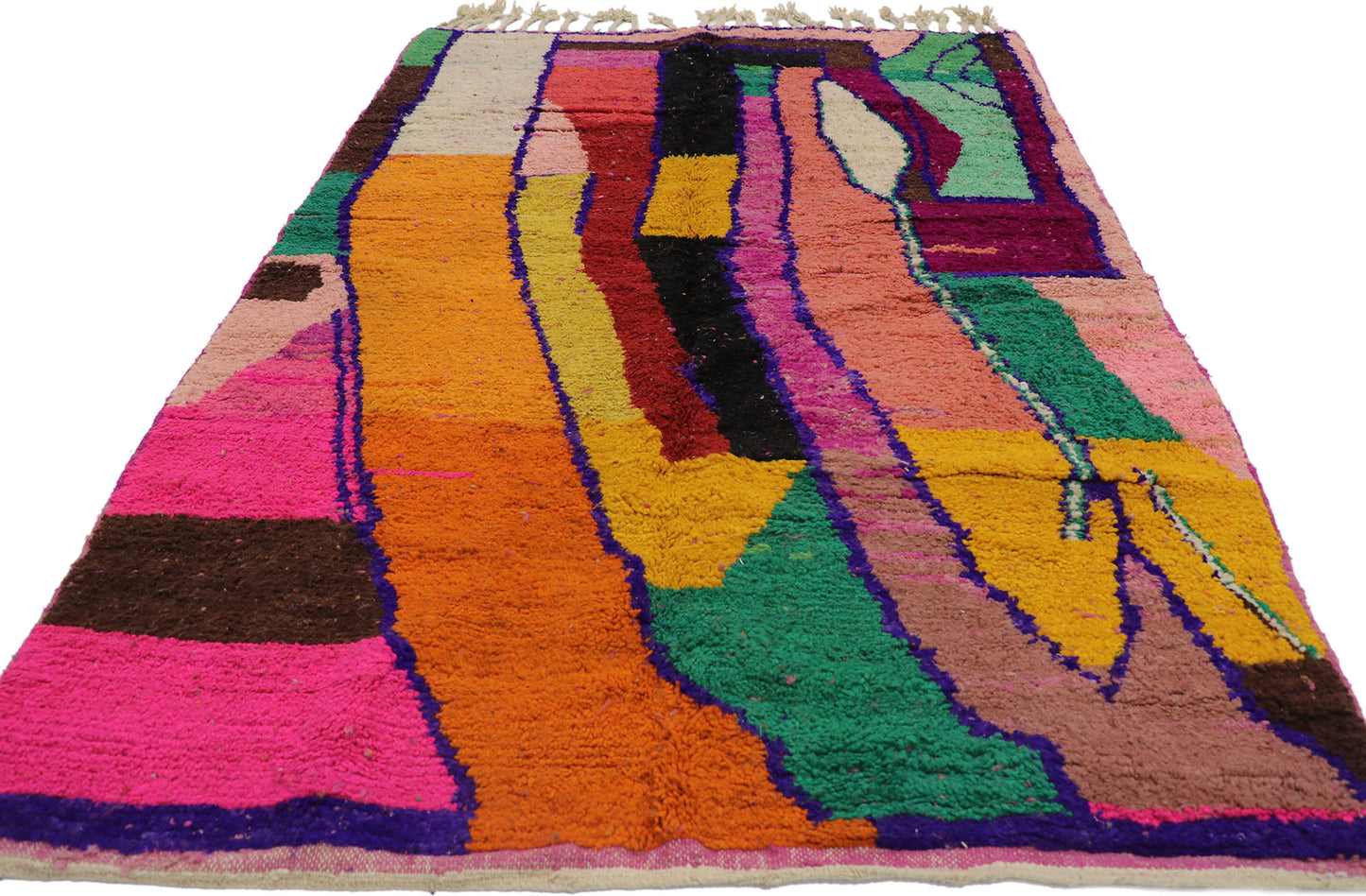 5 x 8 Vintage Boujad Moroccan Rug 21654