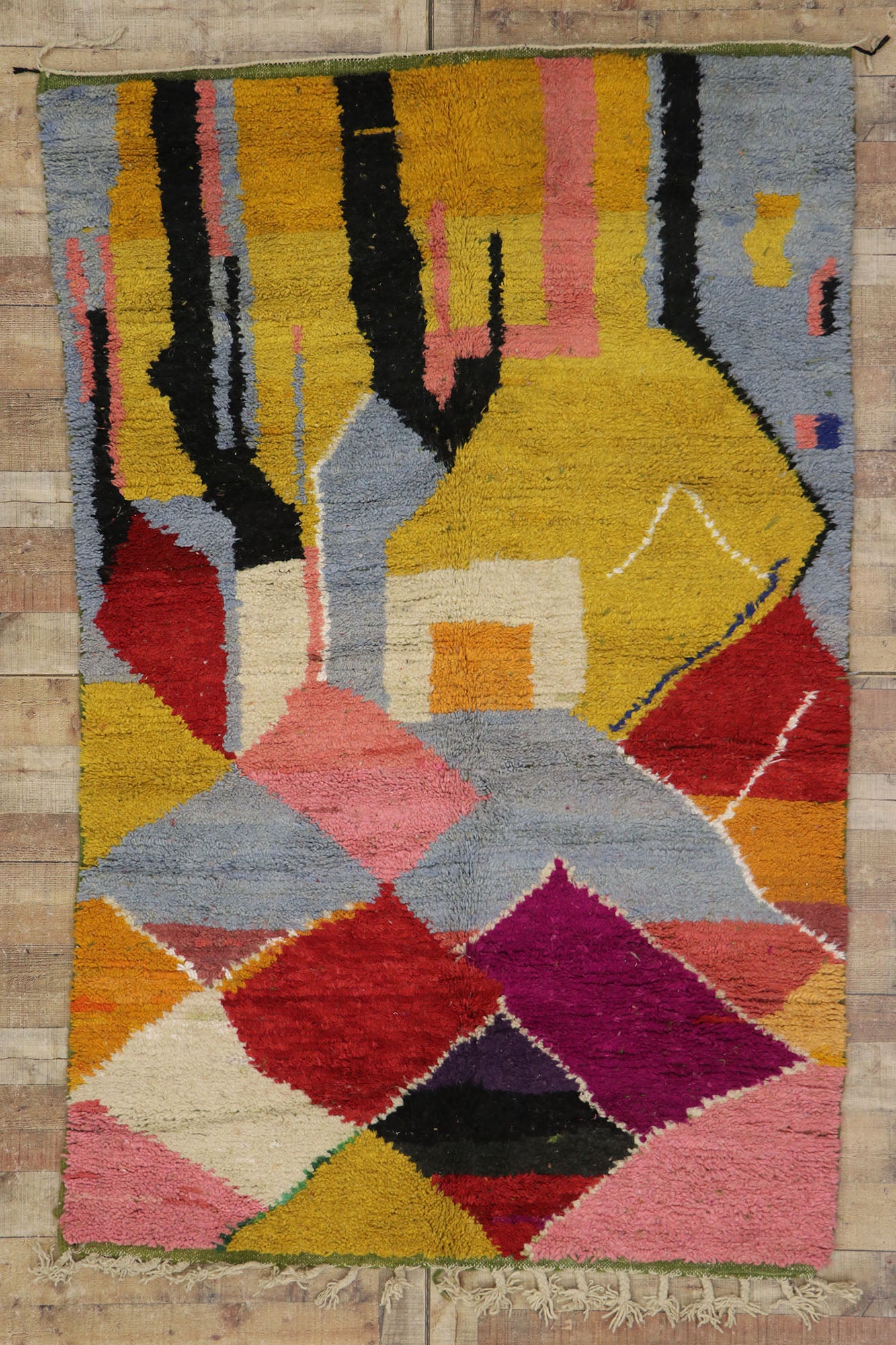 5 x 8 Vintage Boujad Moroccan Rug 21656