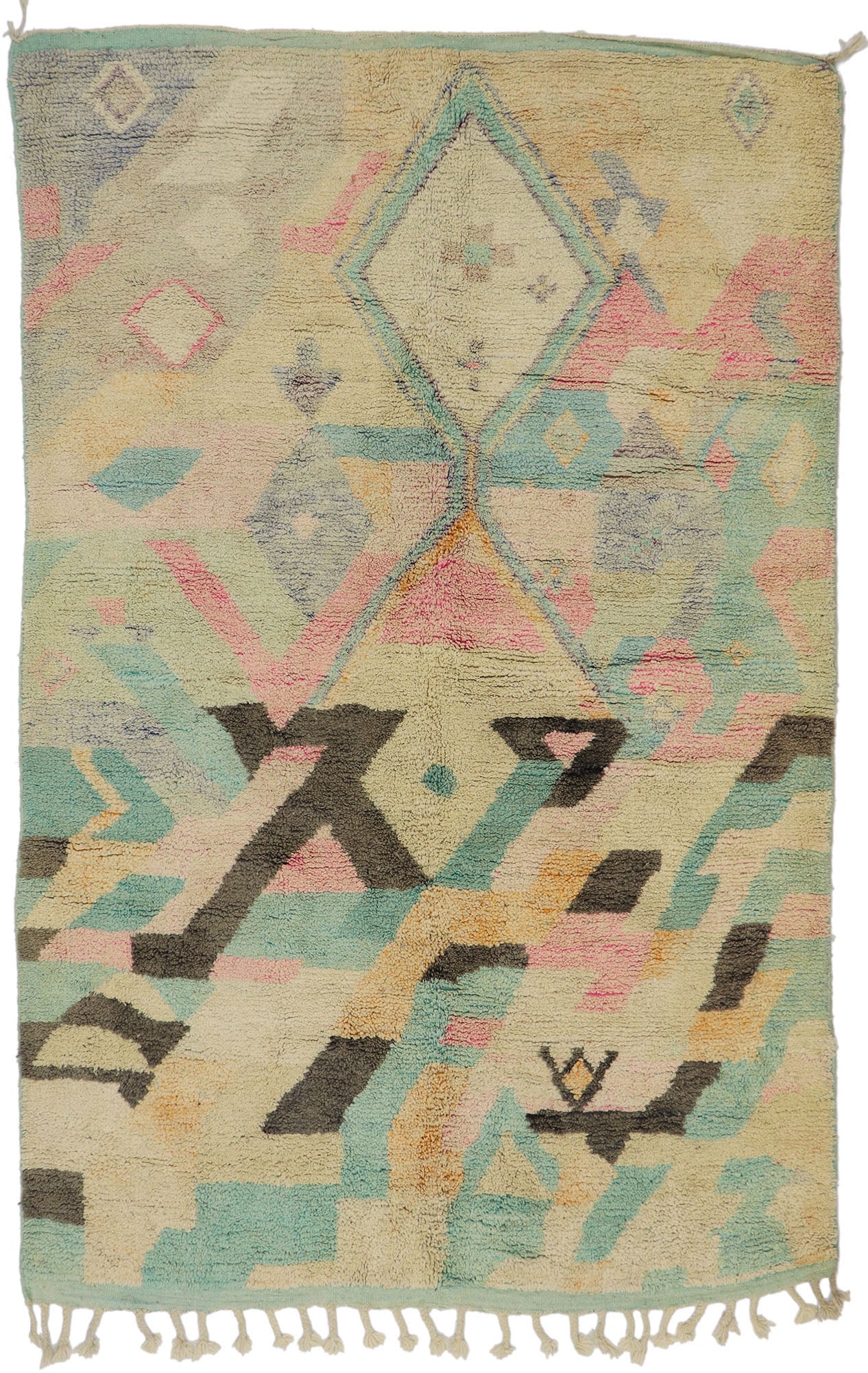 7 x 10 Vintage Boujad Moroccan Rug 21657