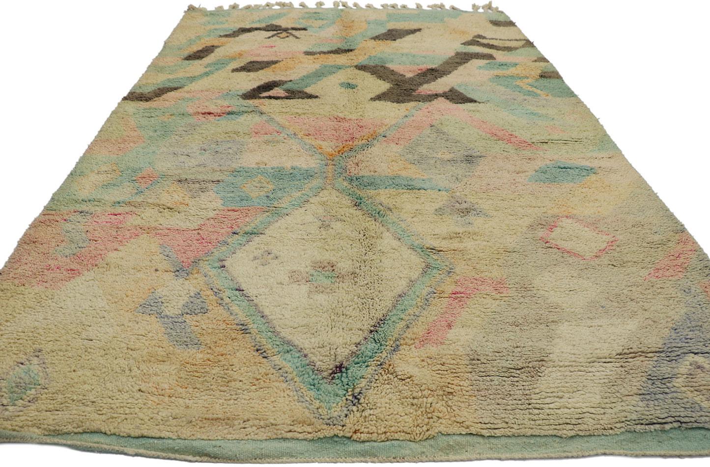 7 x 10 Vintage Boujad Moroccan Rug 21657