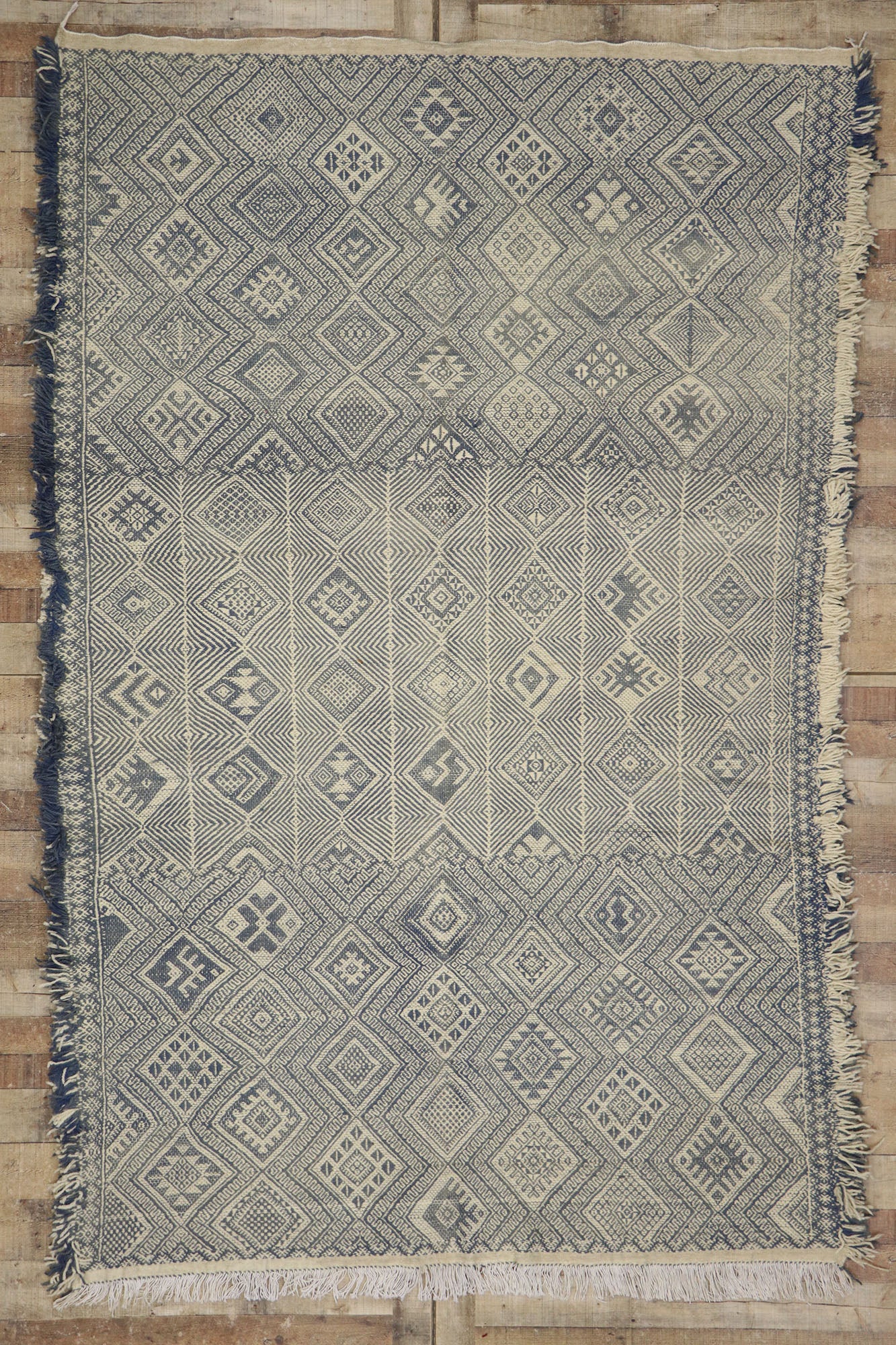 6 x 10 Vintage Zemmour Moroccan Kilim Rug 21661
