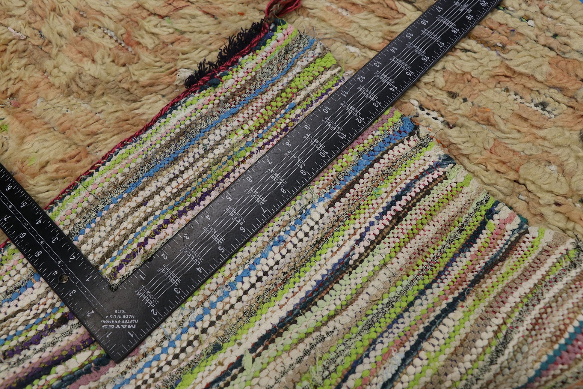 4 x 7 Vintage Rehamna Moroccan Rug 21666