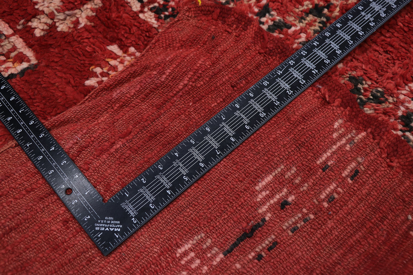 6 x 10 Vintage Red Moroccan Rug 21671