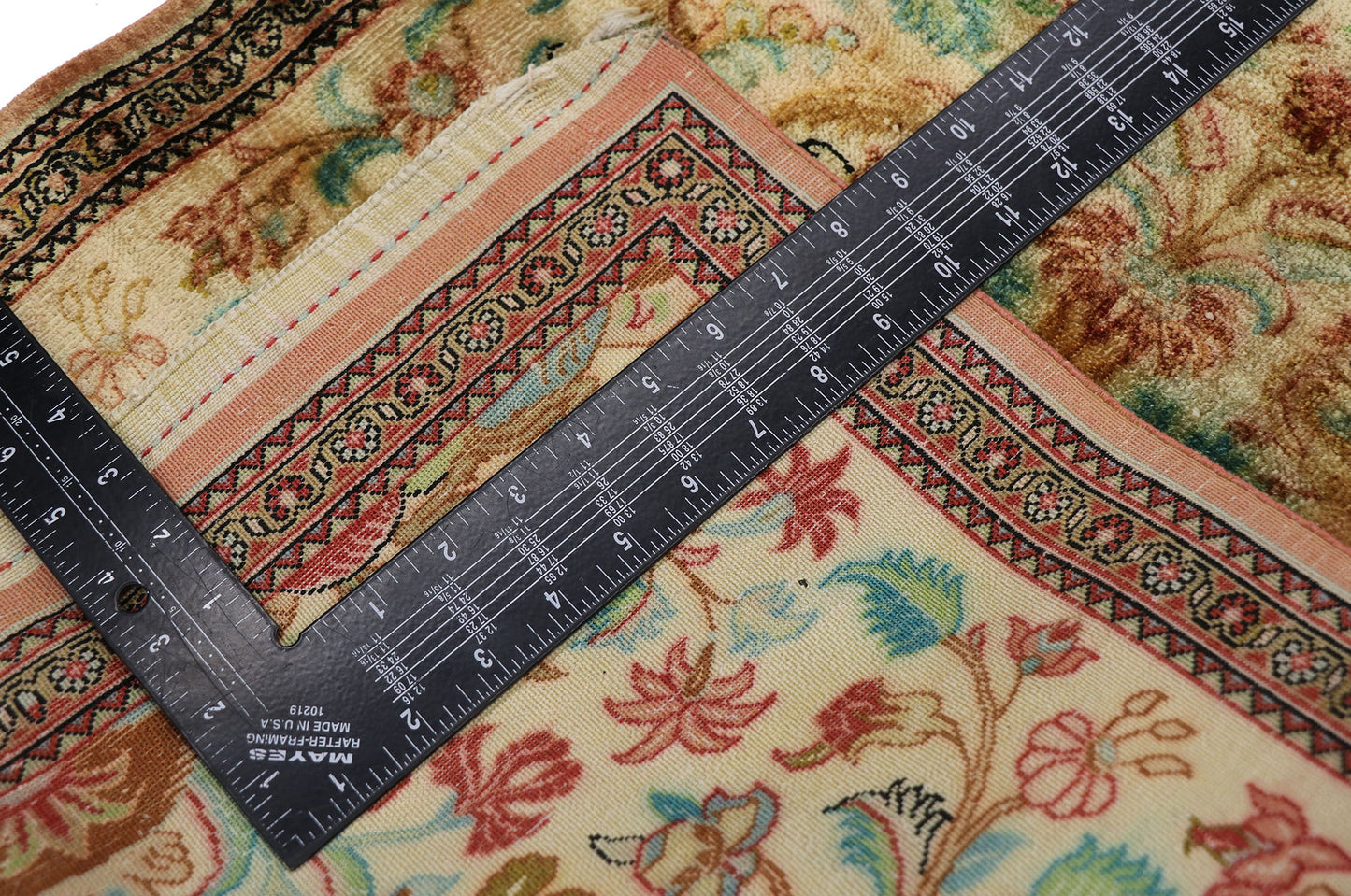 2 x 3 Vintage Persian Silk Qum Rug 21677