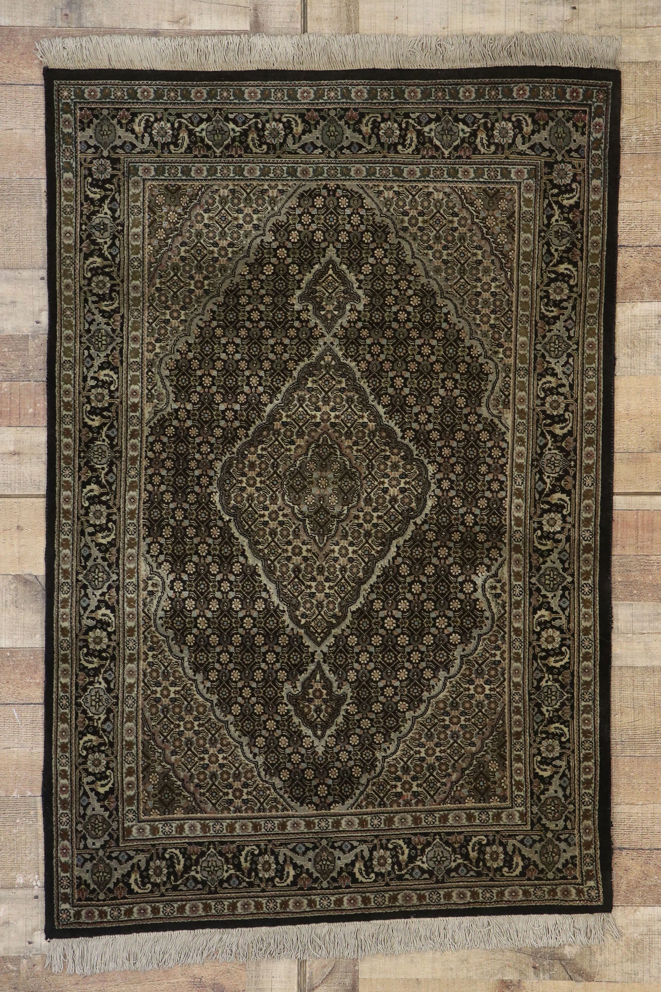 3 x 5 Antique Persian Tabriz Rug 21695