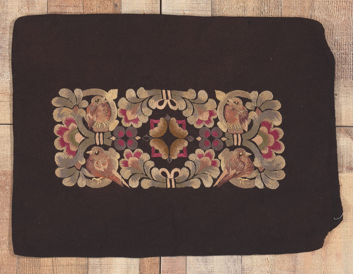 2 x 2 Hand Embroidered Pillow Cover 78615