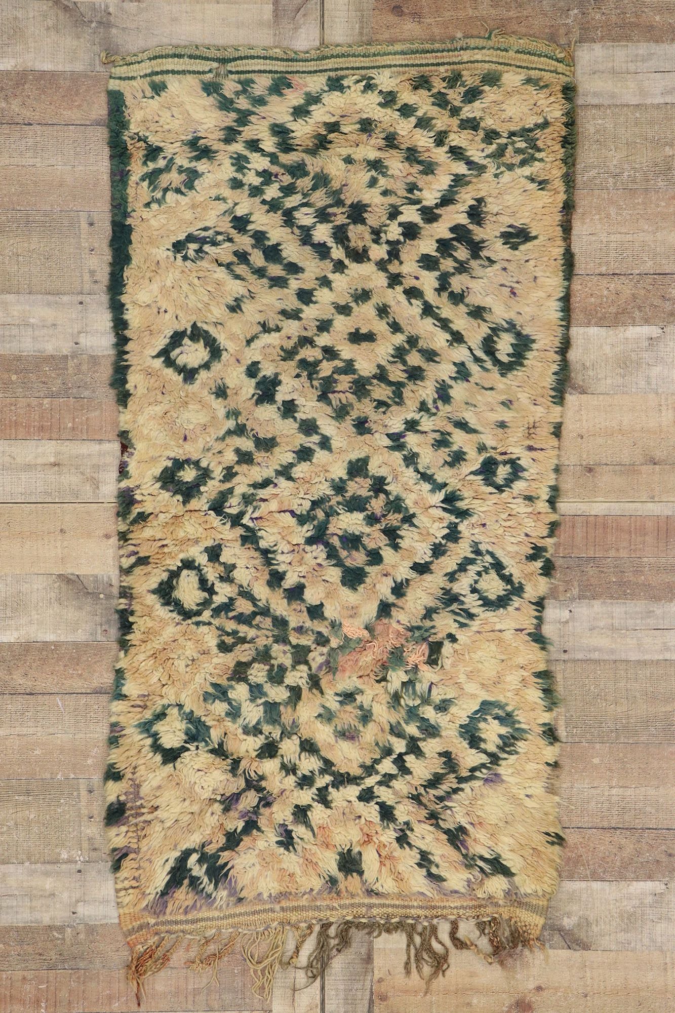 3 x 6 Vintage Moroccan Azilal Rug 21586