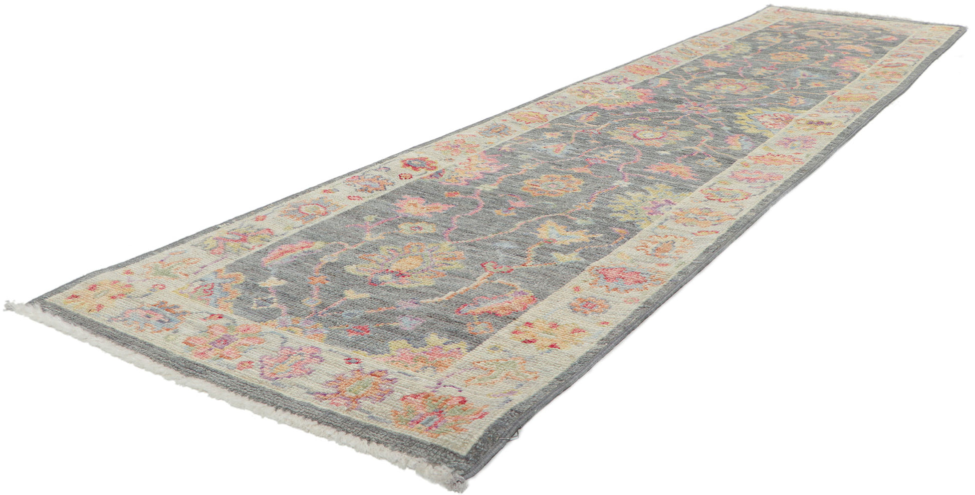 2 x 10 Colorful Oushak Runner 80968