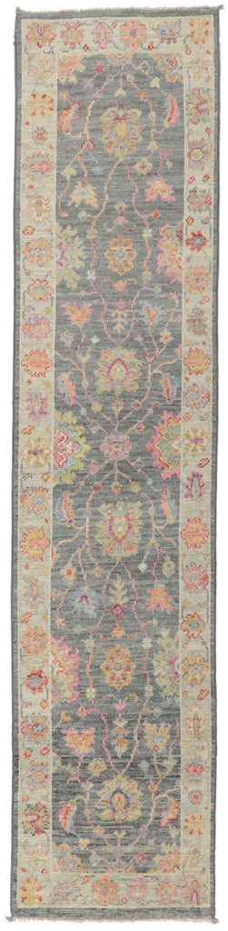 2 x 10 Colorful Oushak Runner 80968