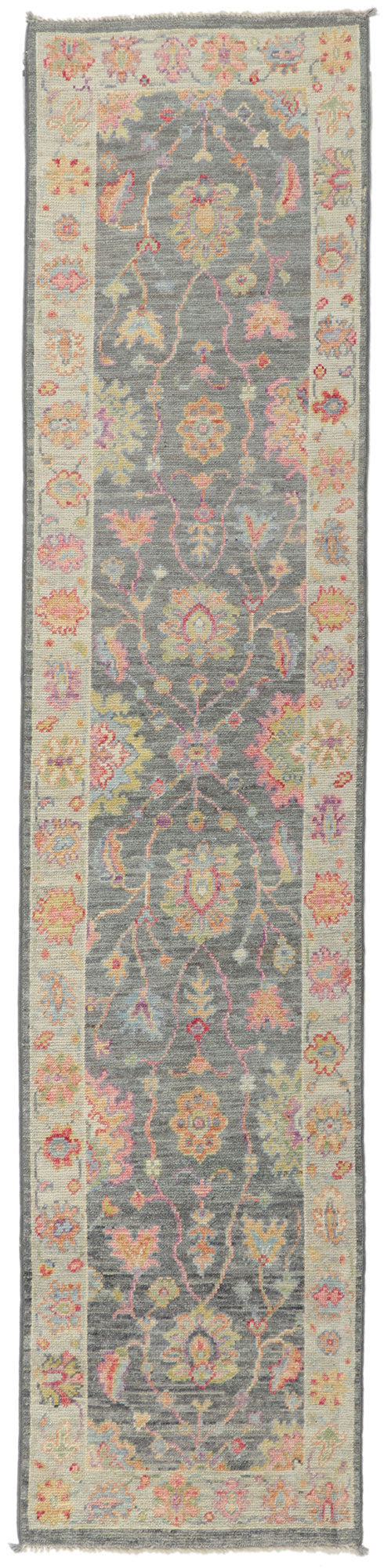 2 x 10 Colorful Oushak Runner 80968