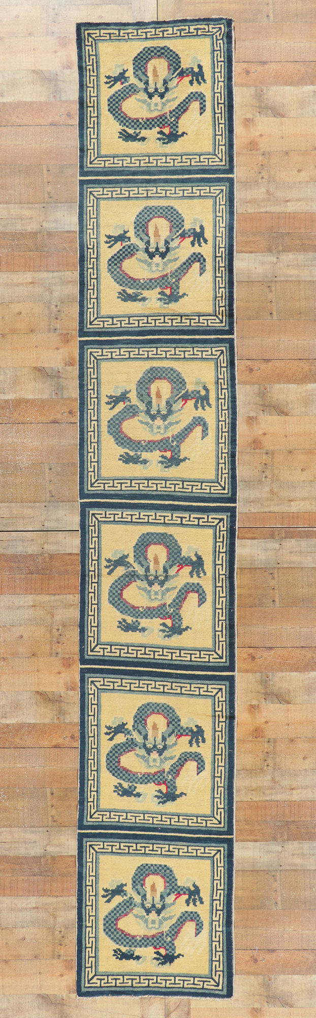 2 x 13 Antique Chinese Ningxia Bench Runner 78455