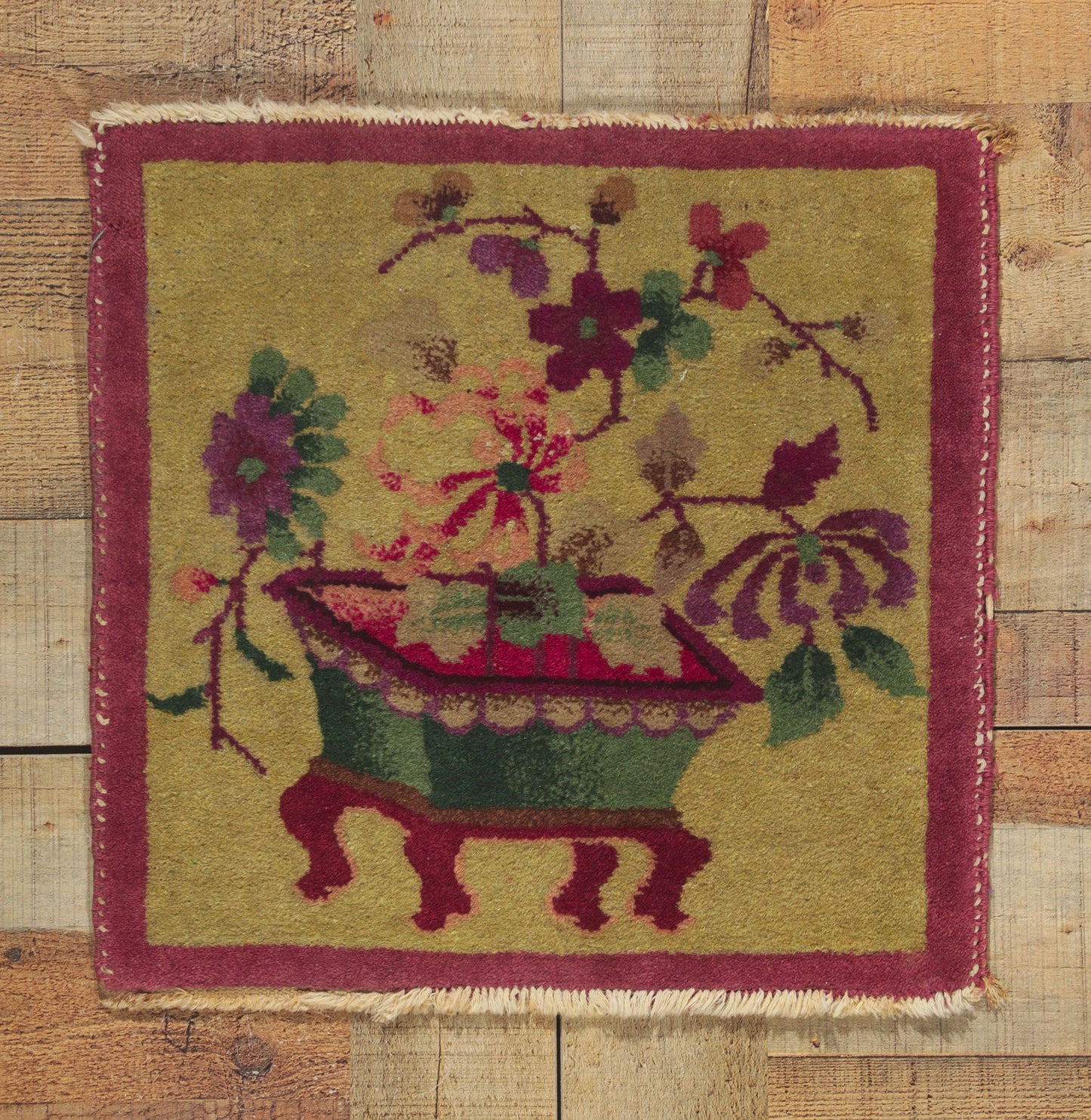 2 x 2 Antique Tibetan Meditation Mat 78436
