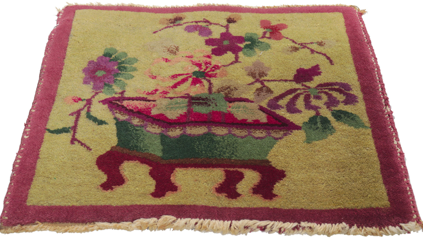 2 x 2 Antique Tibetan Meditation Mat 78436