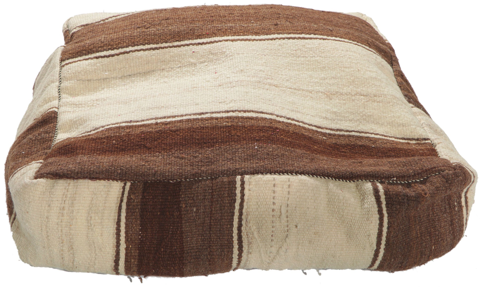 2 x 2 x 1 Vintage Moroccan Kilim Pouf 78411