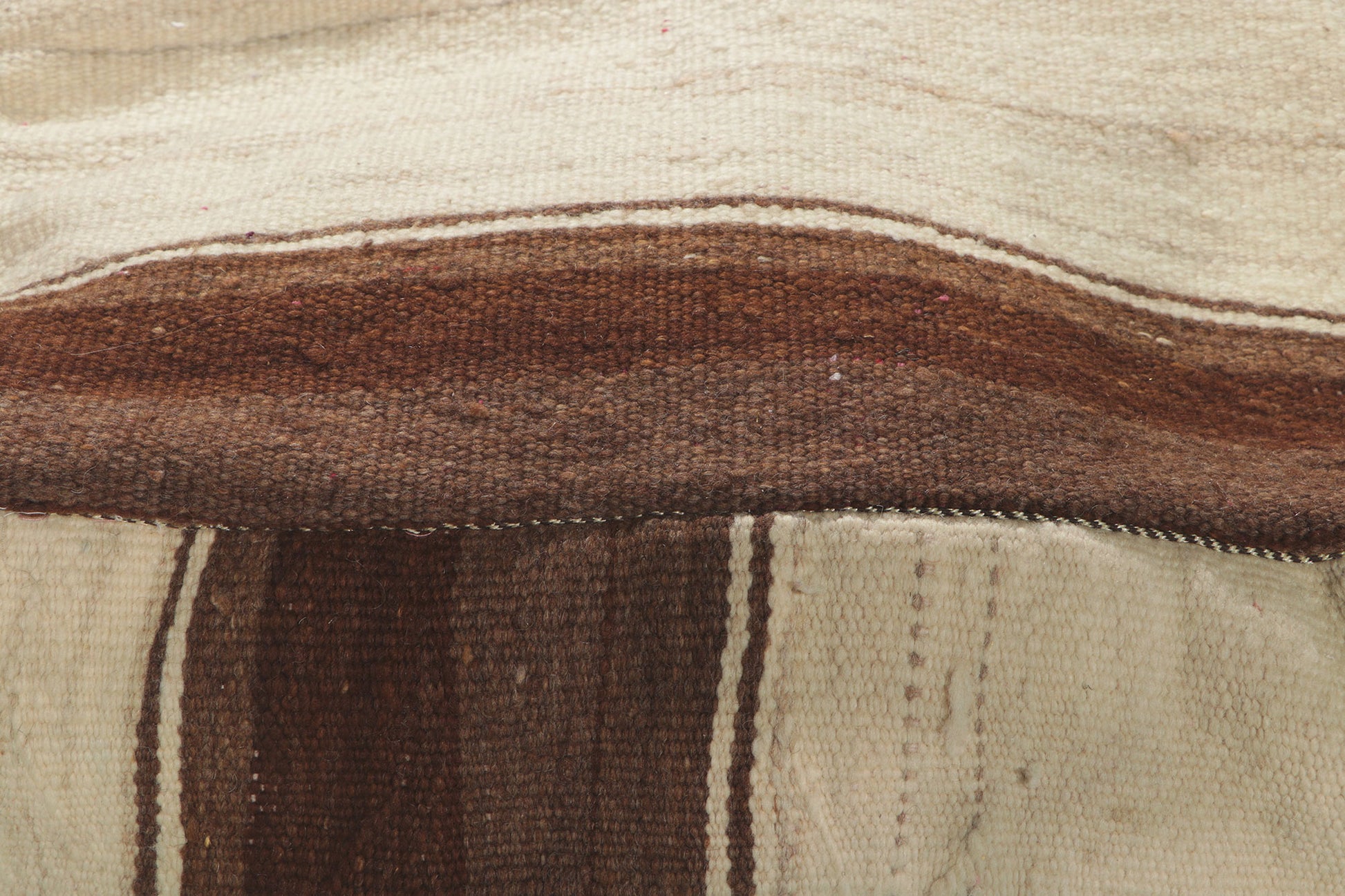 2 x 2 x 1 Vintage Moroccan Kilim Pouf 78411