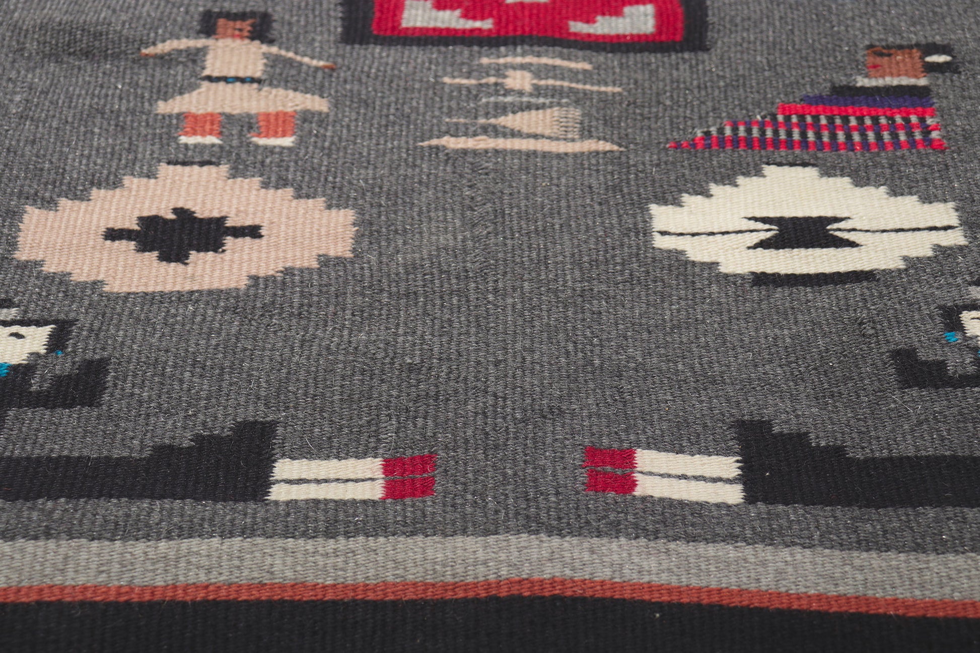 2 x 3 Vintage Navajo Pictorial Rug 78425