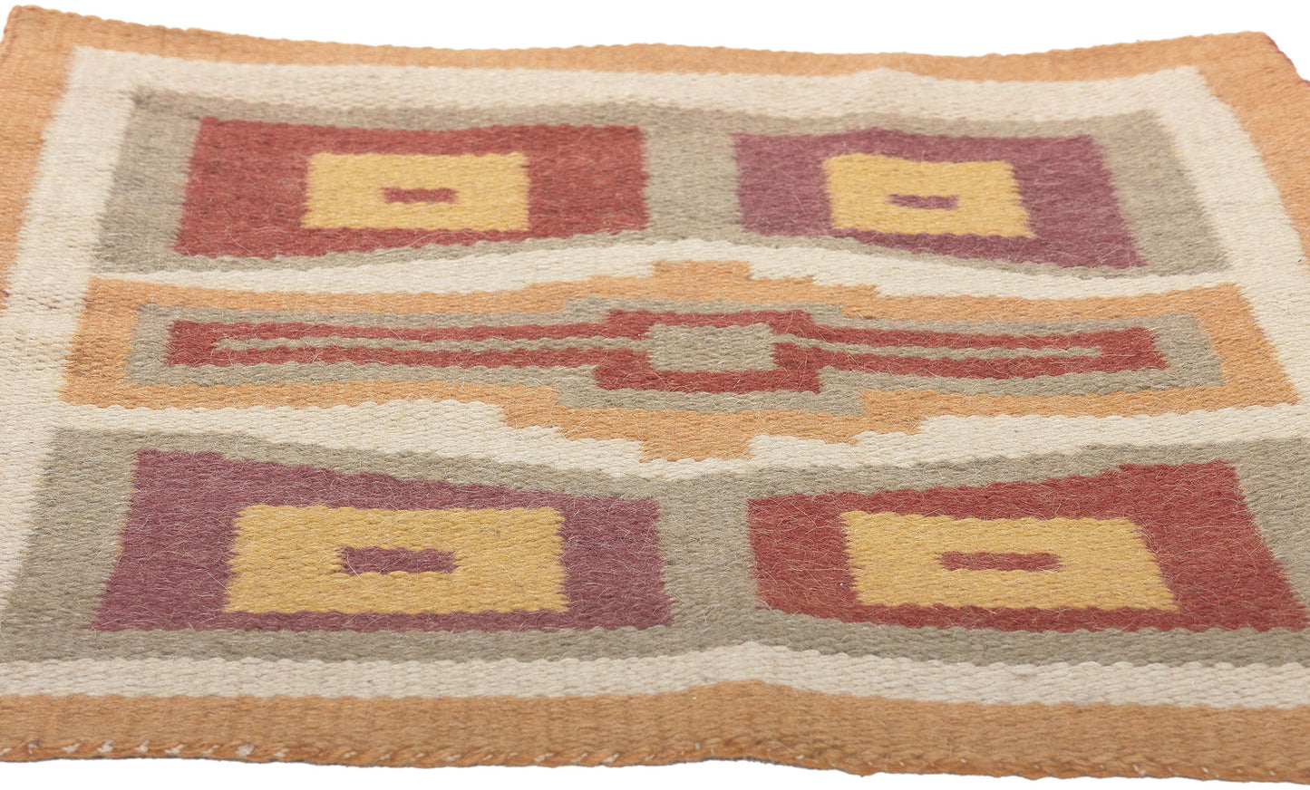 2 x 2 Antique Teec Nos Pos Navajo Rug 78662