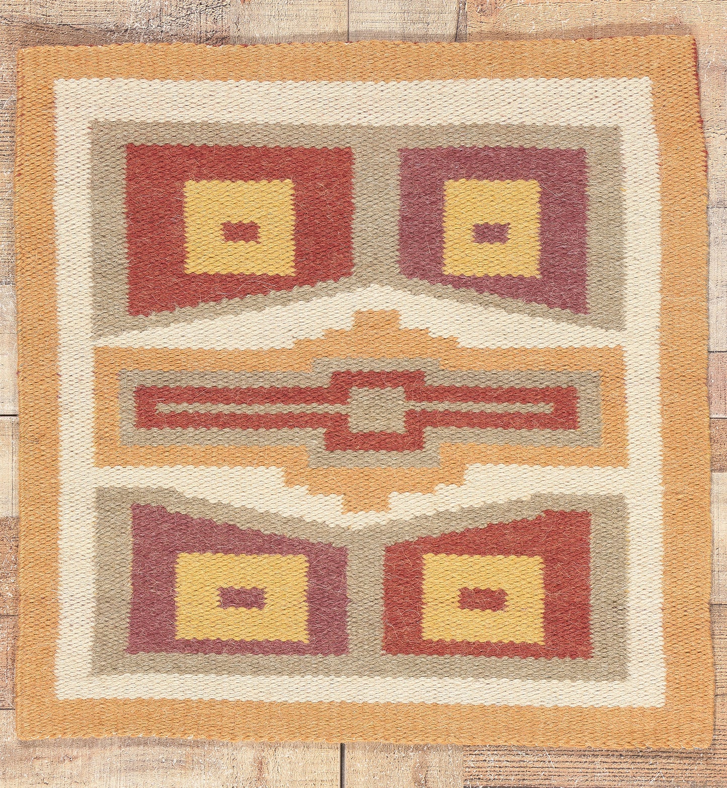 2 x 2 Antique Teec Nos Pos Navajo Rug 78662