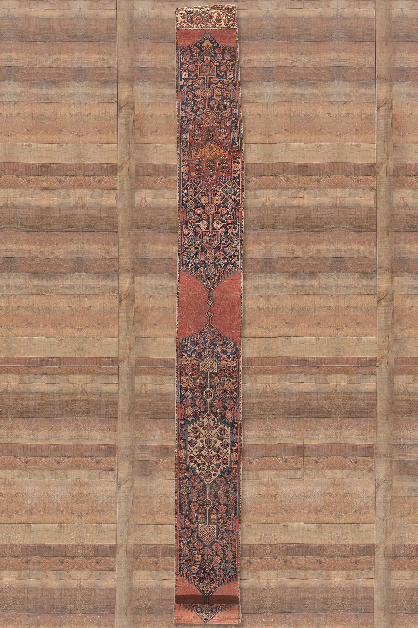 2 x 26 Antique Persian Bijar Runner 53868