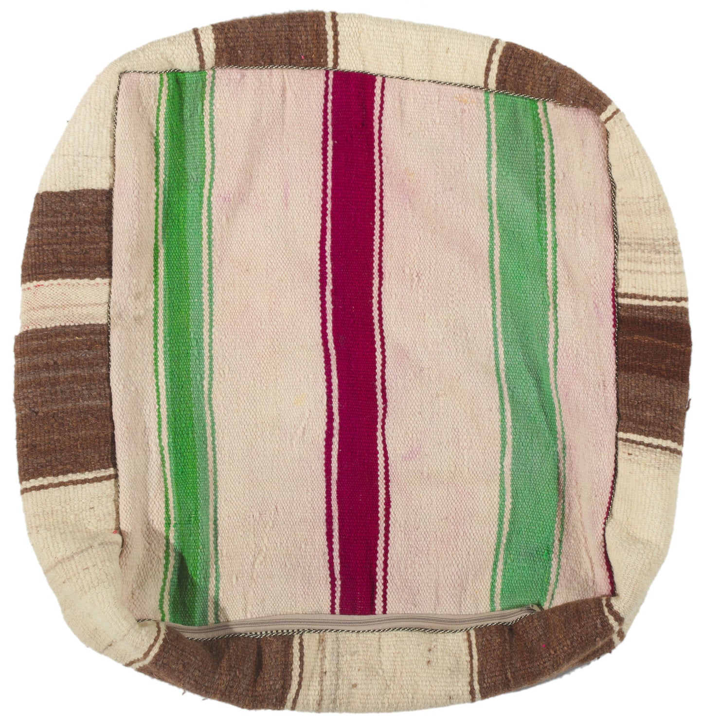 2 x 2 x 1 Vintage Moroccan Kilim Pouf 78440