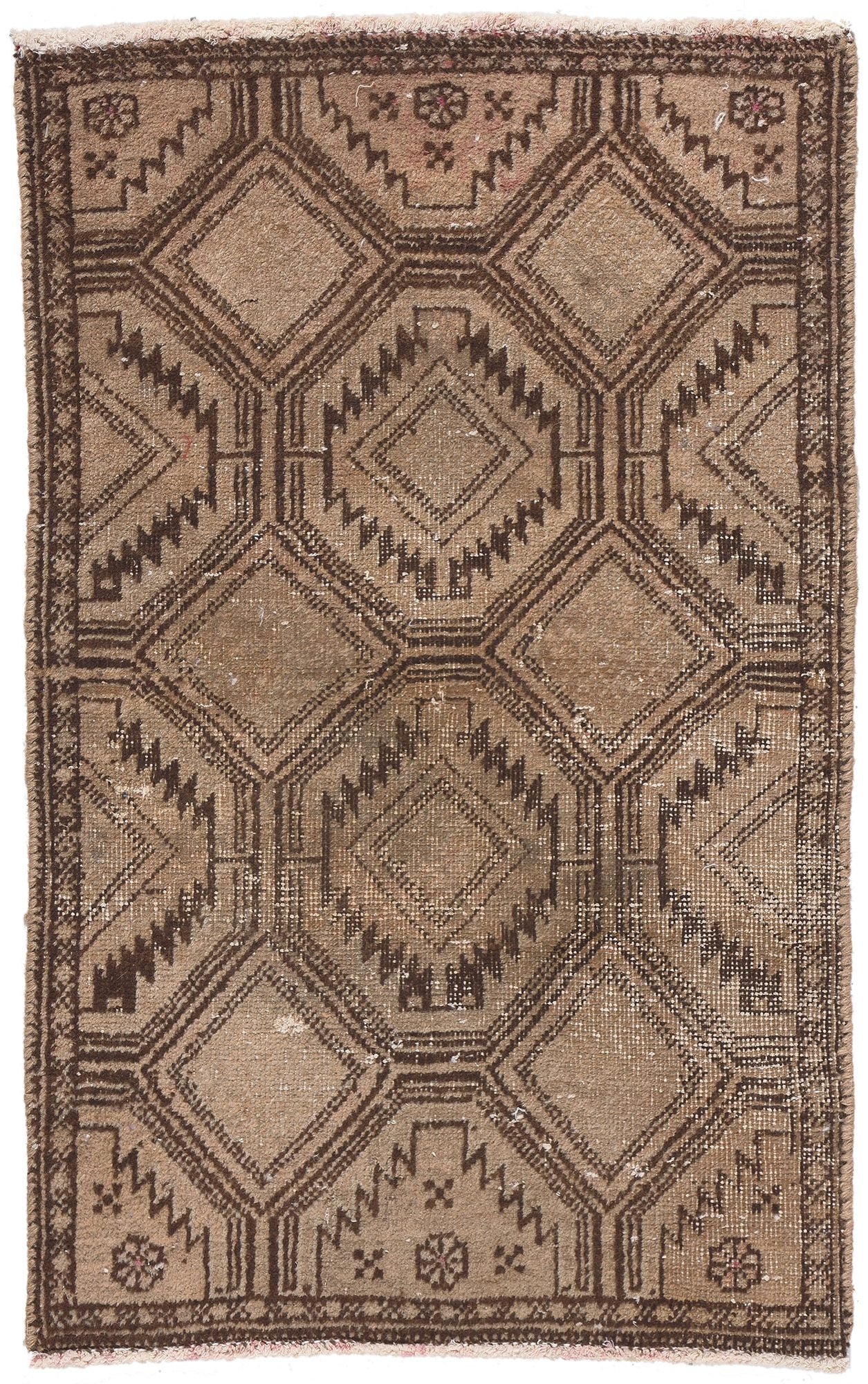 2 x 3 Antique Persian Tabriz Rug 78582