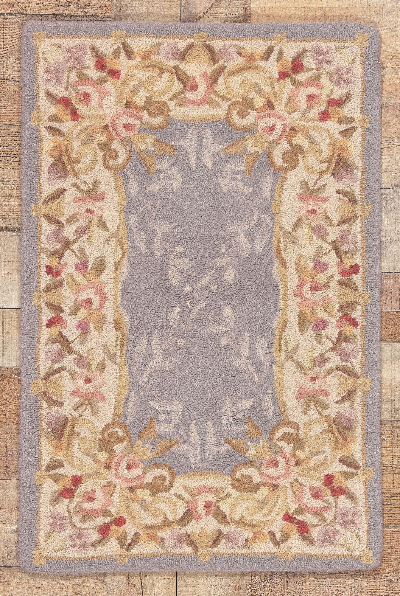 2 x 3 Vintage American Floral Hooked Rug 78554