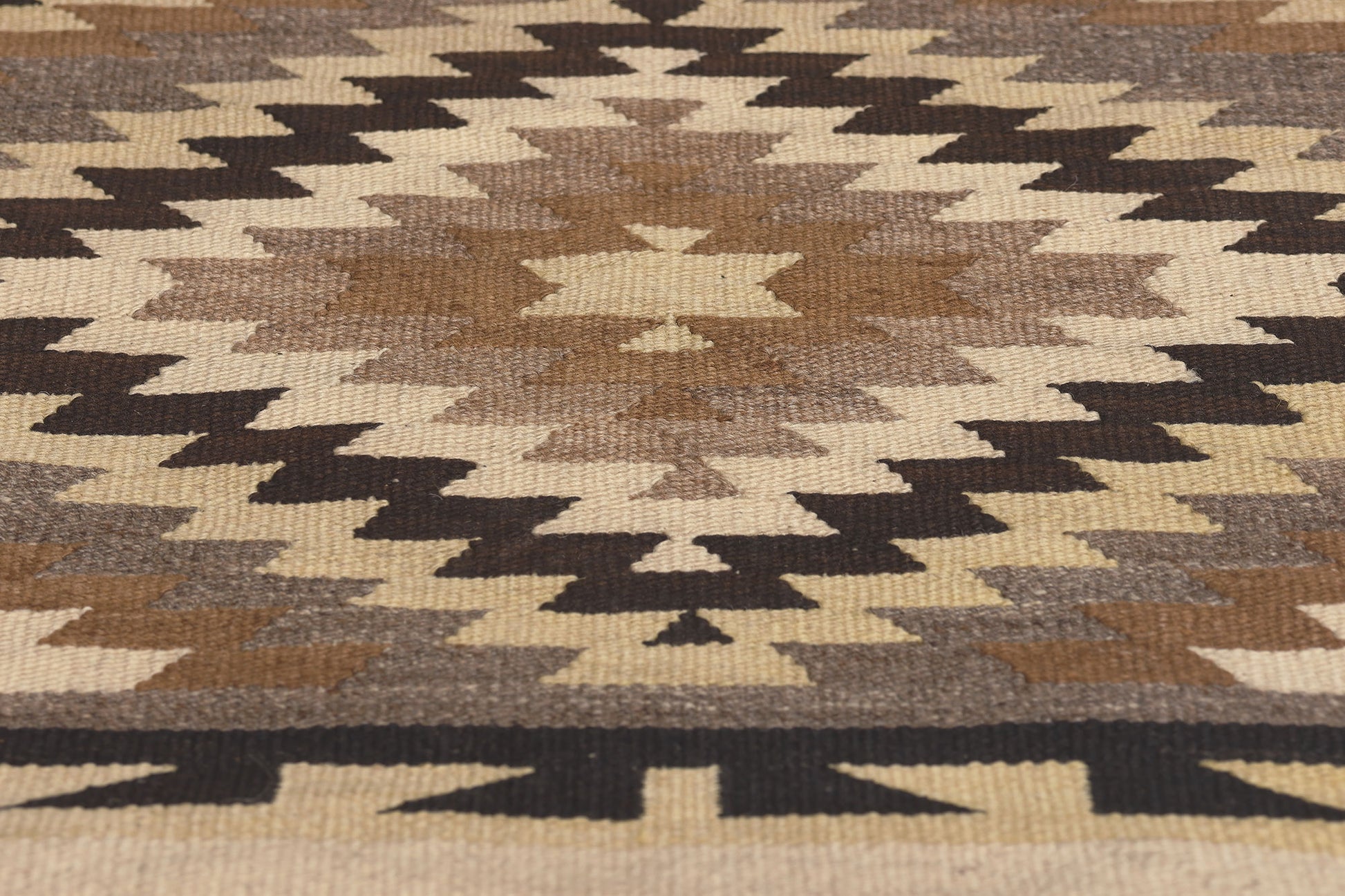 2 x 3 Vintage Two Grey Hills Navajo Rug 78638