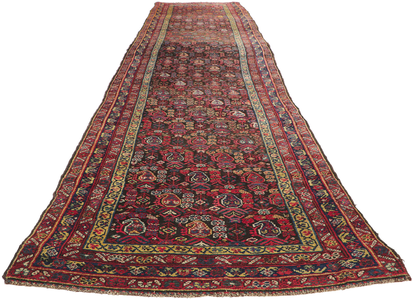 3 x 15 Antique Persian Malayer Runner 78521