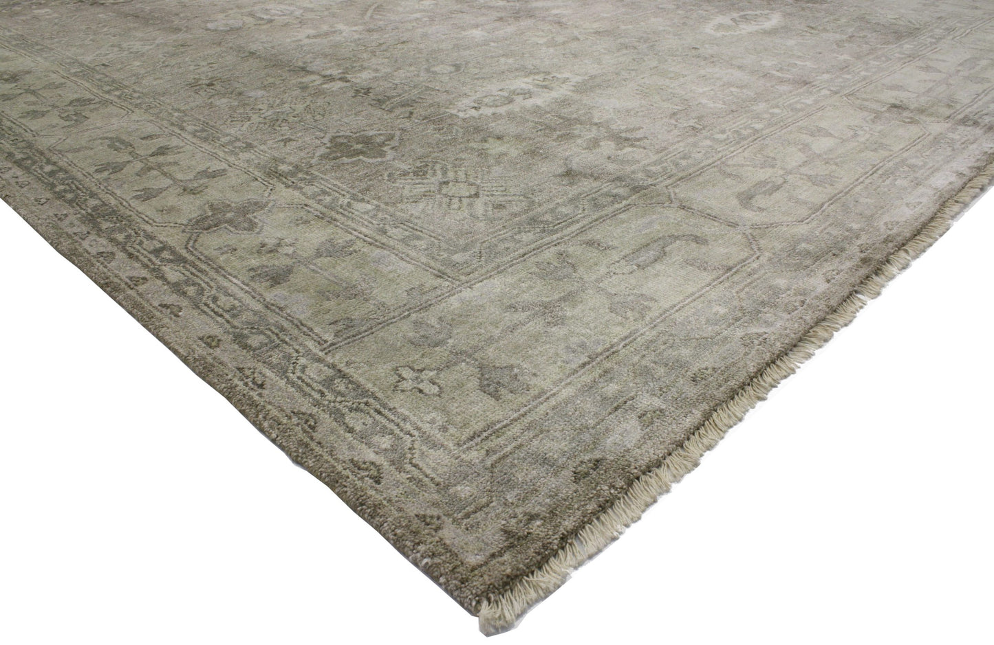 9 x 12 Modern Gray Oushak Rug 30026