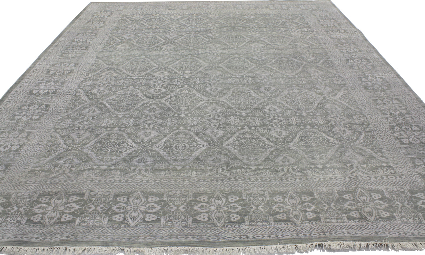 9 x 11 Gray Transitional Area Rug 30152