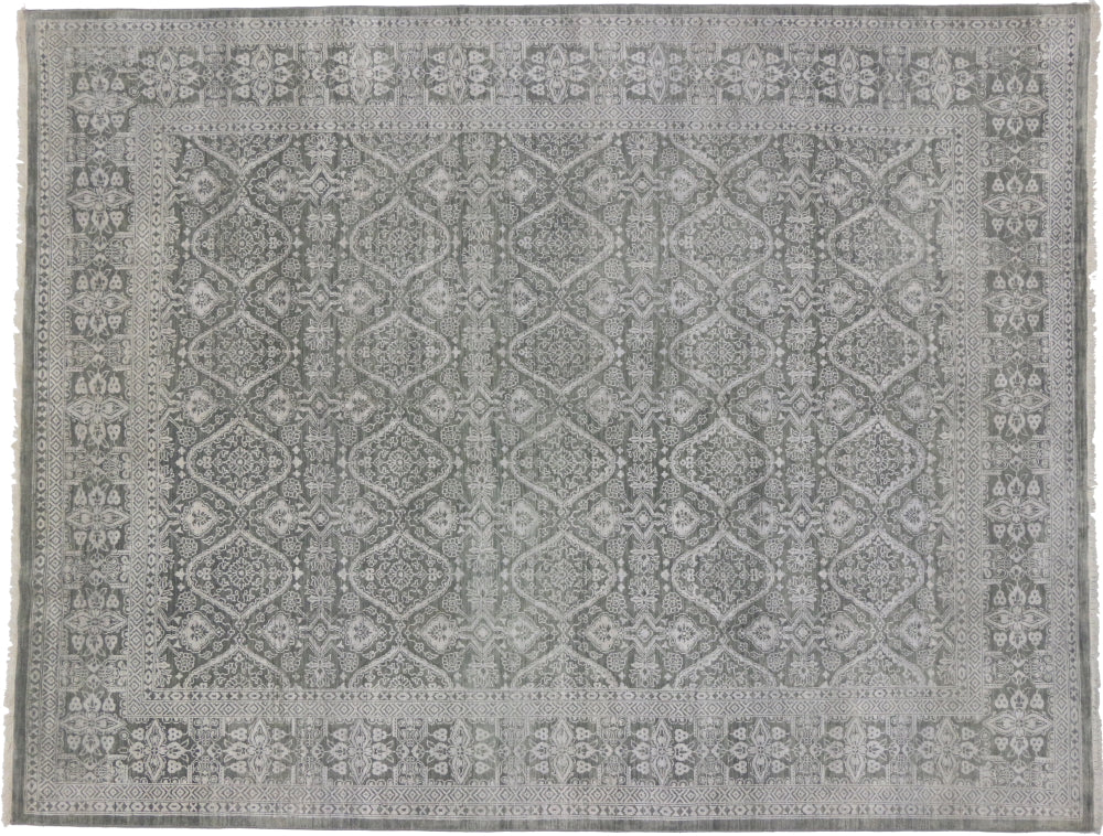 9 x 11 Gray Transitional Area Rug 30152