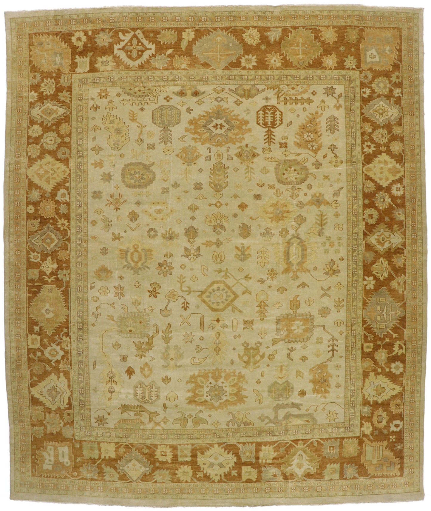 12 x 15 Vintage-Inspired Oushak Rug 30175