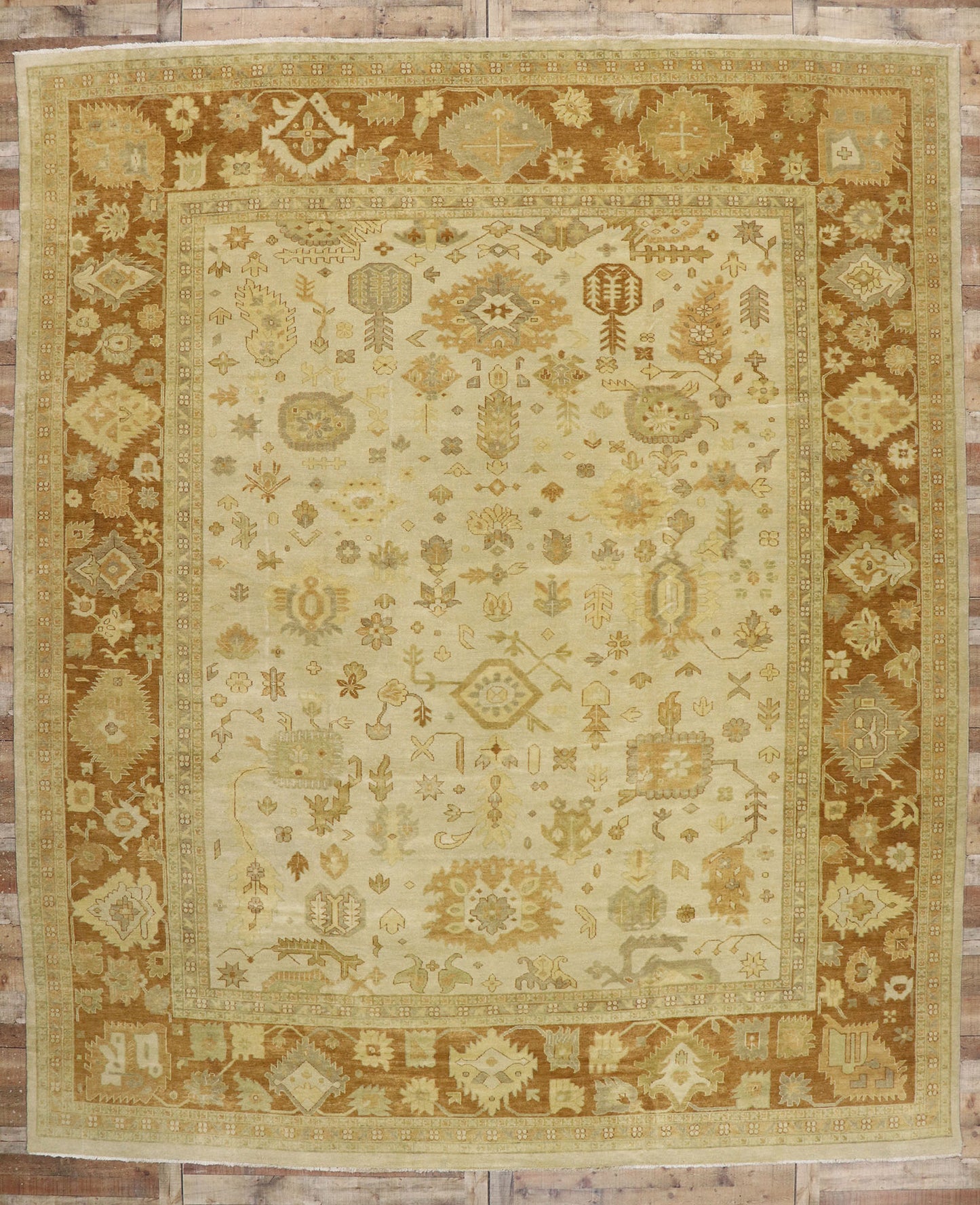 12 x 15 Vintage-Inspired Oushak Rug 30175