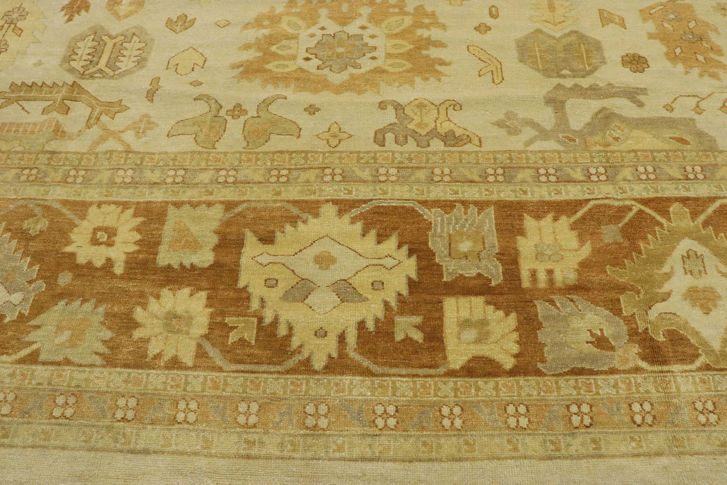 12 x 15 Vintage-Inspired Oushak Rug 30175